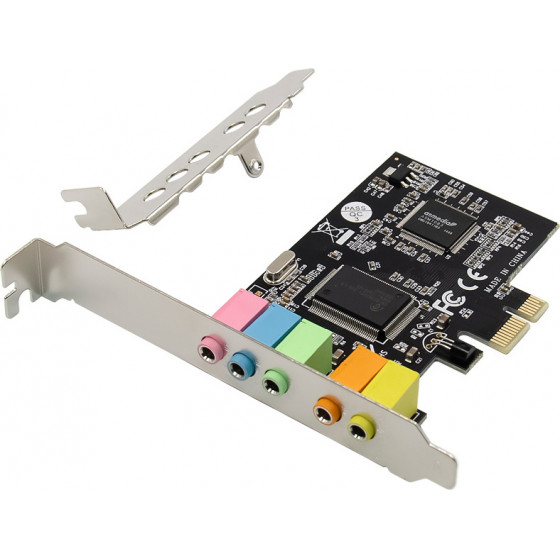 Powertech ����� ��������� PCIe �� 6x channel audio CM8738 - (ST17)