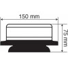 Lampa ���������� ����� RL-7 12V/24V (��������� - 45 LED - �������� - ��� ��� ������ 320 cm - 150 � 75mm) - (72991)