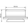 Lampa ����� ���������� ��� �������� ��������������� RL-12 16LED 9-32V ��������� �� ��� �������� 3,8m 100x100mm - (72912)