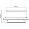 Lampa ����� ���������� ��� �������� ��������������� RL-13 8LED 9-32V ��������� �� ��� �������� 3,8m 100x75mm - (72915)