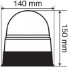 Lampa ����� RL-5 12V/24V 3 ������� (���������/������� - 140 � 150 mm) - (72998)
