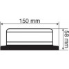 Lampa ����� RL-6 12V/24V 45LED ������� ��������� ���������� 150x58mm - (72990)