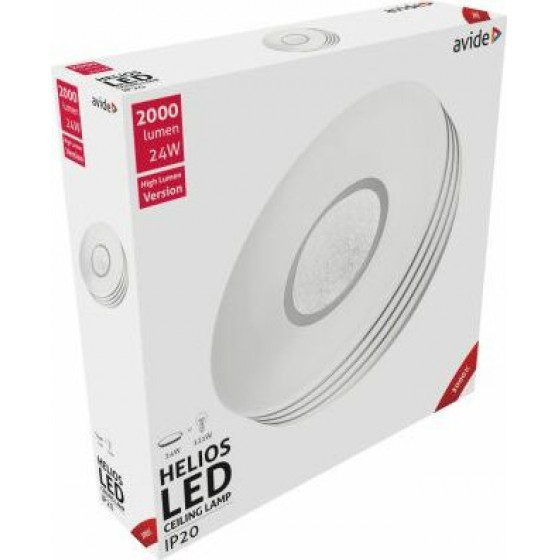 Avide LED Ceiling Lamp Oyster Helios 24W 380*95mm WW 3000K - (ACLO38WW-24W-HEL)