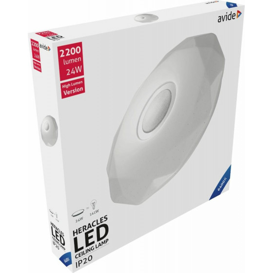 Avide LED Ceiling Lamp Oyster Heracles 24W 395*66mm CW 6400K - (ACLO38CW-24W-HER)