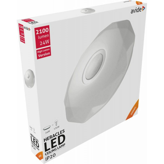 Avide LED Ceiling Lamp Oyster Heracles 24W 395*66mm NW 4000K - (ACLO38NW-24W-HER)