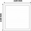 Avide LED Ceiling Lamp Recessed Panel Square ALU 18W WW 3000K - (ACRPWW-S-18W-ALU)