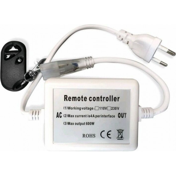 Avide LED Strip 220V 600W Dimmer 5050 SMD RF Remote and Controller - (ABLS220VSCD-600W-RFC)