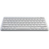 MediaRange Compact-sized Bluetooth 5.0 keyboard with 78 ultraflat keys Silver - (MROS132-GR)