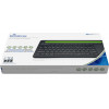 MediaRange Rechargeable Wireless Multi Device Bluetooth Keyboard with 78 keys, touchpad & Tablet slot (Black) - (MROS131-GR)