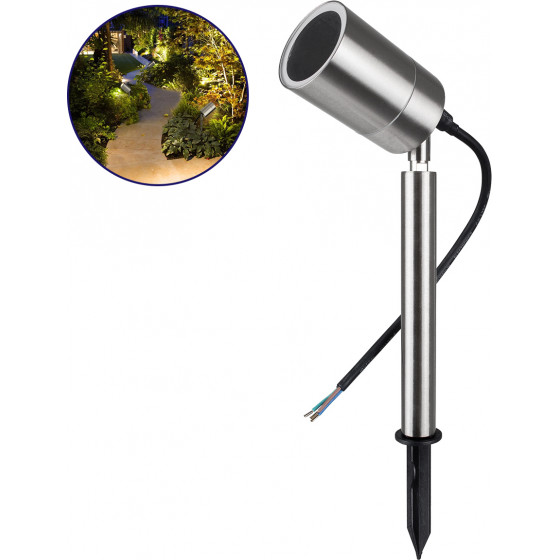 GloboStar ��������� ����� ������� 1xGU10 Stainless Steel ��������� IP67 - (75580)