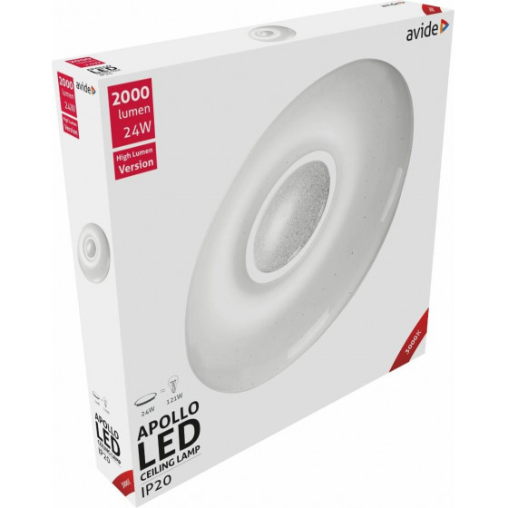 Avide LED Ceiling Lamp Oyster Apollo 24W 410*70mm WW 3000K - (ACLO38WW-24W-APO)