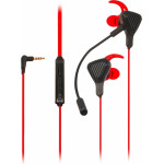 Celly Gaming Stereo Earphones Black Red - (CYBERWIREDBK)