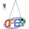 GloboStar ��������� ������� ������� �������� NEON LED �������� Animated Ovale OPEN 30W AC 230V �� �������� On/Off ��� �������� ����������� IR ����� - ������� - ������� - ������� - ������� - (85858)