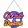 GloboStar ��������� ������� ������� �������� NEON LED �������� COCKTAILS & DREAMS 30W AC 230V �� �������� On/Off ��� - ������� - ������� - (85850)