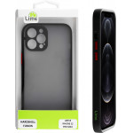 Lime ���� Iphone 12 Pro Max 6.7 Hardshell Fusion Camera Guard Black With Red Keys - (5205308300295)