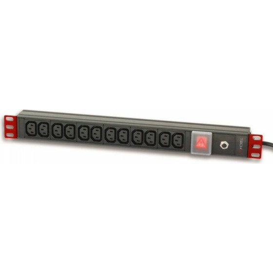 Techly Professional Techly I-CASE STRIP-12VDE - ��������� ��� Rack 19inch 12 ������ VDE