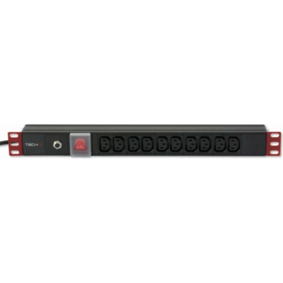 Techly Professional Techly I-CASE STRIP-10C - ��������� ��� Rack 19inch 10 ������ VDE �� ����� C14