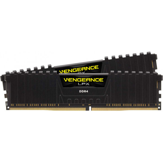 Corsair VENGEANCE LPX 16GB (2 x 8GB) DDR4 DRAM 3600MHz C18 AMD Ryzen Memory Kit - Black - (CMK16GX4M2Z3600C18)