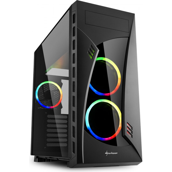 Sharkoon NightShark RGB PC Case - (NIGHTSHARKRGB)