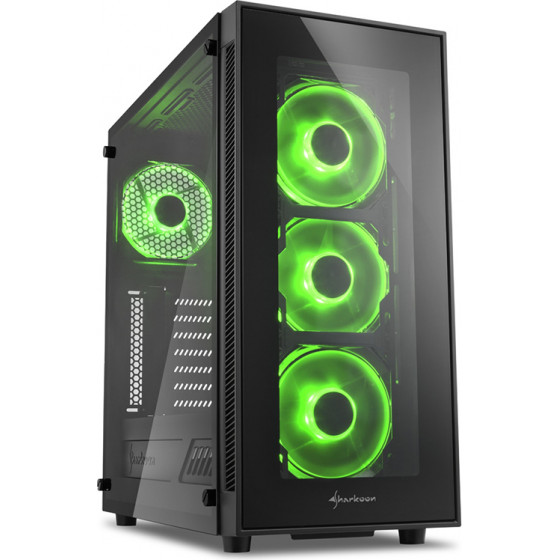 Sharkoon TG5 Green PC Case - (TG5GREEN)