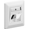 GOOBAY ����� ������ ��� 2x keystone jacks 80x80mm ����� - (95902)