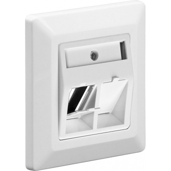 GOOBAY ����� ������ ��� 2x keystone jacks 80x80mm ����� - (95902)