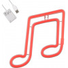 GloboStar ��������� ������� ������� �������� NEON LED �������� MUSIC NOTE 5W �� ������� ����������� USB - ��������� 3xAAA (��� ���������������) - ������� - (78569)