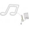 GloboStar ��������� ������� ������� �������� NEON LED �������� MUSIC NOTE 5W �� ������� ����������� USB - ��������� 3xAAA (��� ���������������) - ������� - (78569)