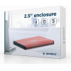 Gembird USB 3.0 2.5 Enclosure Brushed Aluminum Pink - (EE2-U3S-3-P)