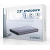 Gembird USB 3.0 2.5 Enclosure Brushed Aluminum Light Grey - (EE2-U3S-3-LG)