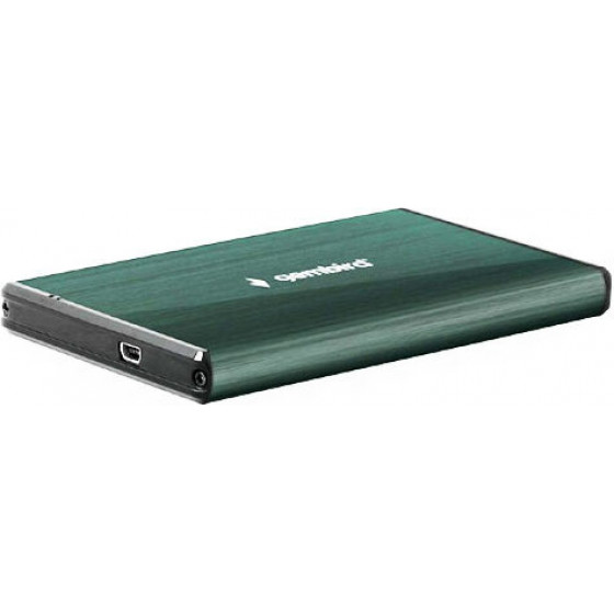 Gembird USB 3.0 2.5 Enclosure Brushed Aluminum Green - (EE2-U3S-3-G)
