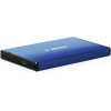 Gembird USB 3.0 2.5 Enclosure Brushed Aluminum Deep Blue - (EE2-U3S-3-DB)
