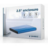 Gembird USB 3.0 2.5 Enclosure Brushed Aluminum Deep Blue - (EE2-U3S-3-DB)