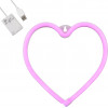 GloboStar ��������� ������� ������� �������� NEON LED �������� HEART 5W �� ������� ����������� USB - ��������� 3xAAA (��� ���������������) - ��� - (78592)