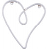 GloboStar ��������� ������� ������� �������� NEON LED �������� CALLIGRAPHIC HEART LINE 5W �� ������� ����������� USB - ��������� 3xAAA (��� ���������������) - ��� - (78594)