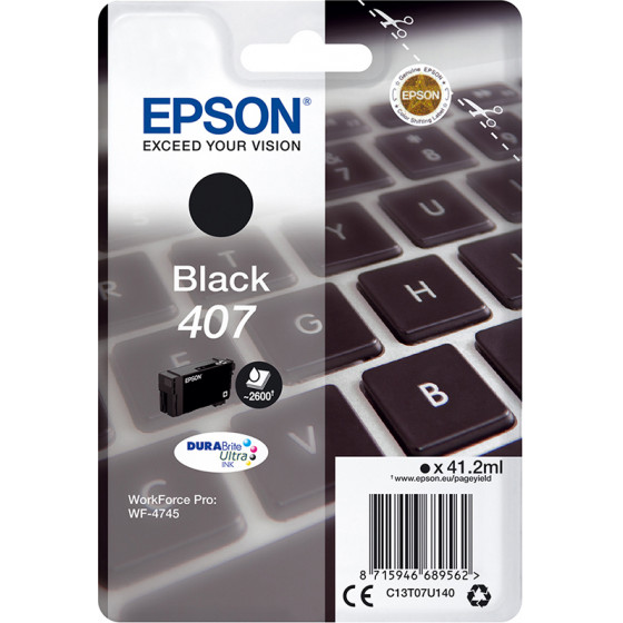 Epson 407 Black - (C13T07U140)