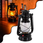 GloboStar Vintage ����������� ������������ ��������� LED Retro ����� �������� Flame Effect 10W 500lm ���������������� �� �������� On/Off & ������� EU ����� - ��������� 2x18650 4000Mah (���������������) Ultra ����� ����� 1800K - (76546)