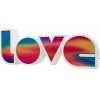 GloboStar �������� ����������� ������������ ��������� LED �������� MULTICOLOR LOVE 2W �� �������� On/Off & ������� ����������� USB - ��������� 3xAAA (��� ���������������) ����� ����� 6000K - (76553)