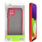 Lime ���� Samsung A22 4G A225 6.4 Hardshell Fusion Camera Guard Red With Black Keys