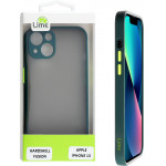 Lime ���� iPhone 13 6.1 Hardshell Fusion Camera Guard Dark Green With Yellow Keys