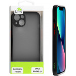 Lime ���� iPhone 13 6.1 Hardshell Fusion Camera Guard Black With Red Keys