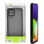 Lime ���� Samsung A22 4G A225 6.4 Hardshell Fusion Camera Guard Black With Red Keys