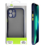 Lime ���� Iphone 13 Pro Max 6.7 Hardshell Fusion Camera Guard Blue With Yellow Keys