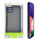 Lime ���� Samsung A22 5G A226 6.6 Hardshell Fusion Camera Guard Blue With Yellow Keys