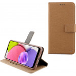 Volte-Tel ���� Samsung A03s A037 6.5 Allure Magnet Book Stand Clip Gold - (5205308298103)