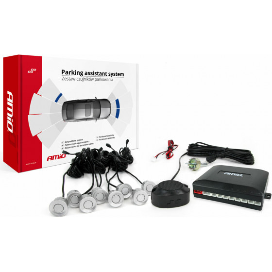 Amio ������� ������������� 12V �� 8 ���������� (�����) 22mm �� Buzzer - (01596)