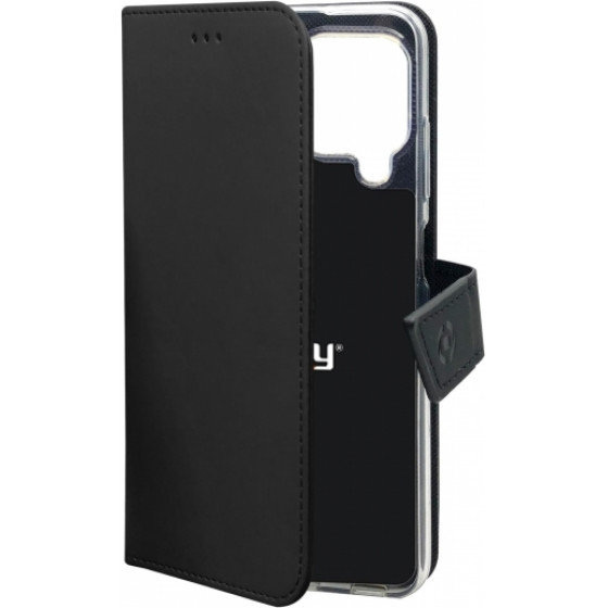 Celly Wally Book Case Samsung A22 4G Black - (WALLY969)