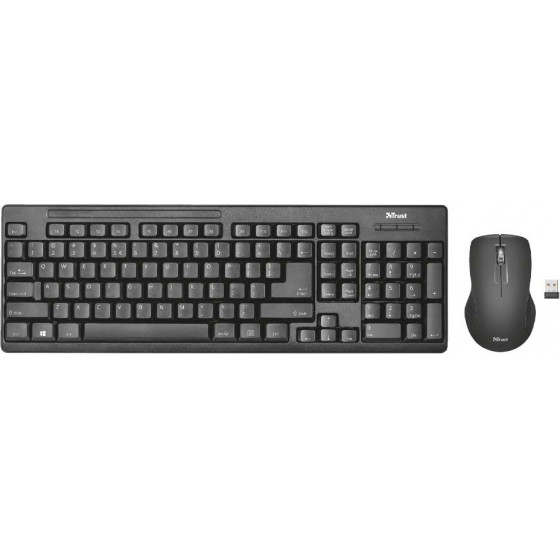 Trust Ziva Wireless Keyboard & Mouse GR - (22121)