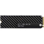 Western Digital SSD SN750 500GB M.2 2280 with heatsink NVMe PCIe Gen3 - (WDS500G3XHC)