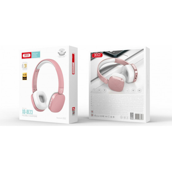 XO BE23 Stereo Wireless Headphone Rose Gold